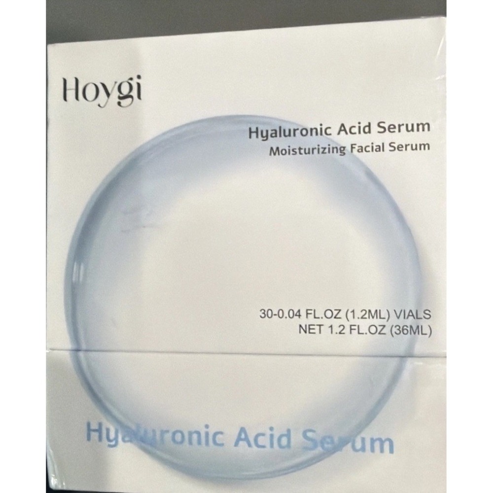Hoygi Hyaluronic Acid Serum 30 Vials Single Use Moisturizing Facial Essence NIB